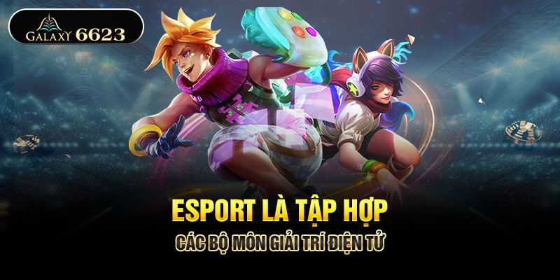 ESport là tập hợp các bộ môn giải trí điện tử