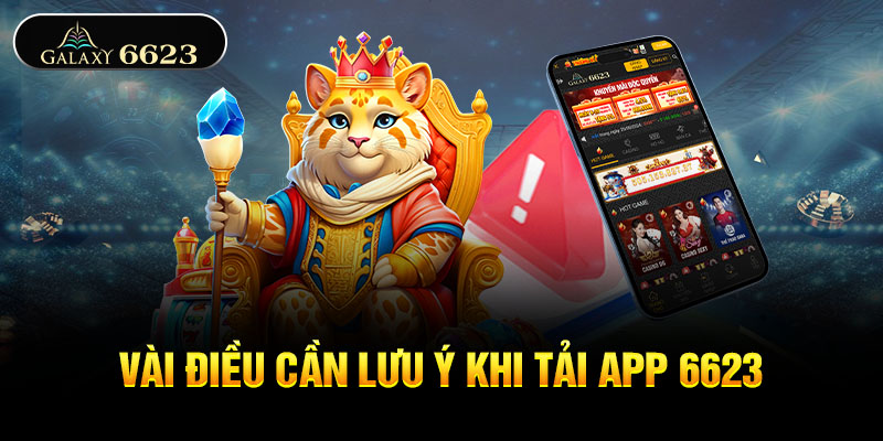 Vài điều cần lưu ý khi tải app 6623